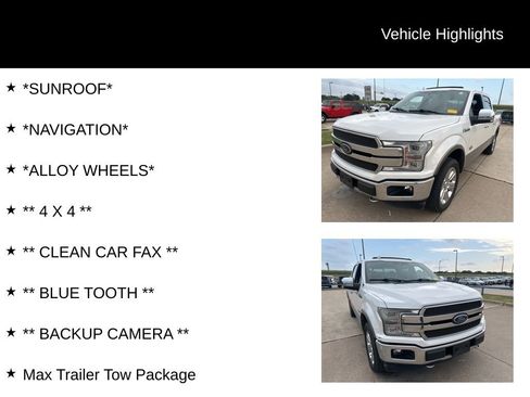 Used 2018 Ford F150 King Ranch w/ Equipment Group 601A Luxury AWD/4WD image 4