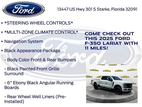 New 2025 Ford F350 Lariat w/ Lariat Ultimate Package image 15