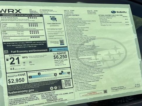 New 2026 Subaru WRX Limited AWD/4WD image 26