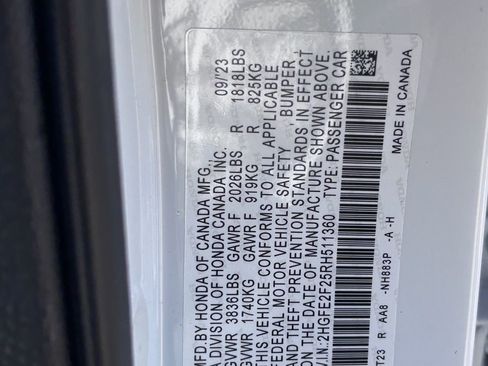 Certified 2024 Honda Civic LX image 35