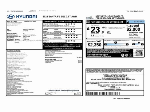 Used 2024 Hyundai Santa Fe SEL image 2