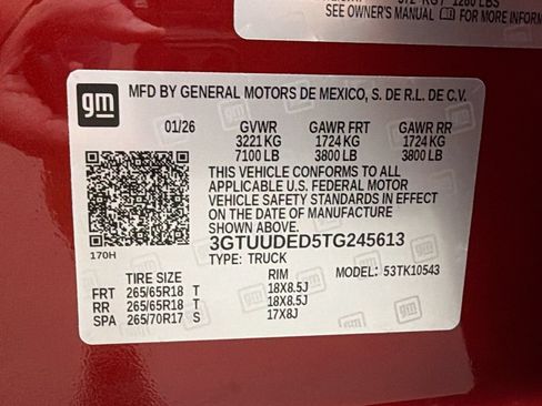 Used 2026 GMC Sierra 1500 SLT w/ SLT Convenience Package AWD/4WD image 45