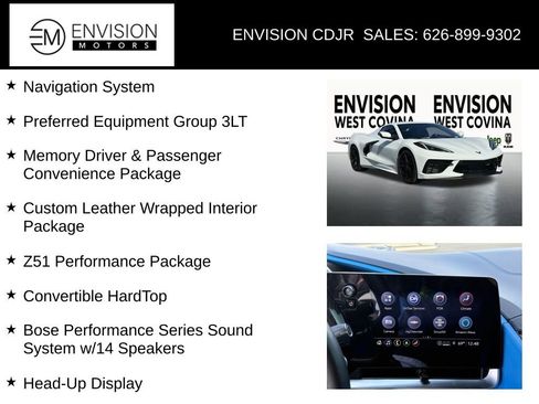 Used 2022 Chevrolet Corvette Stingray Premium Conv w/ Z51 Performance Package image 34