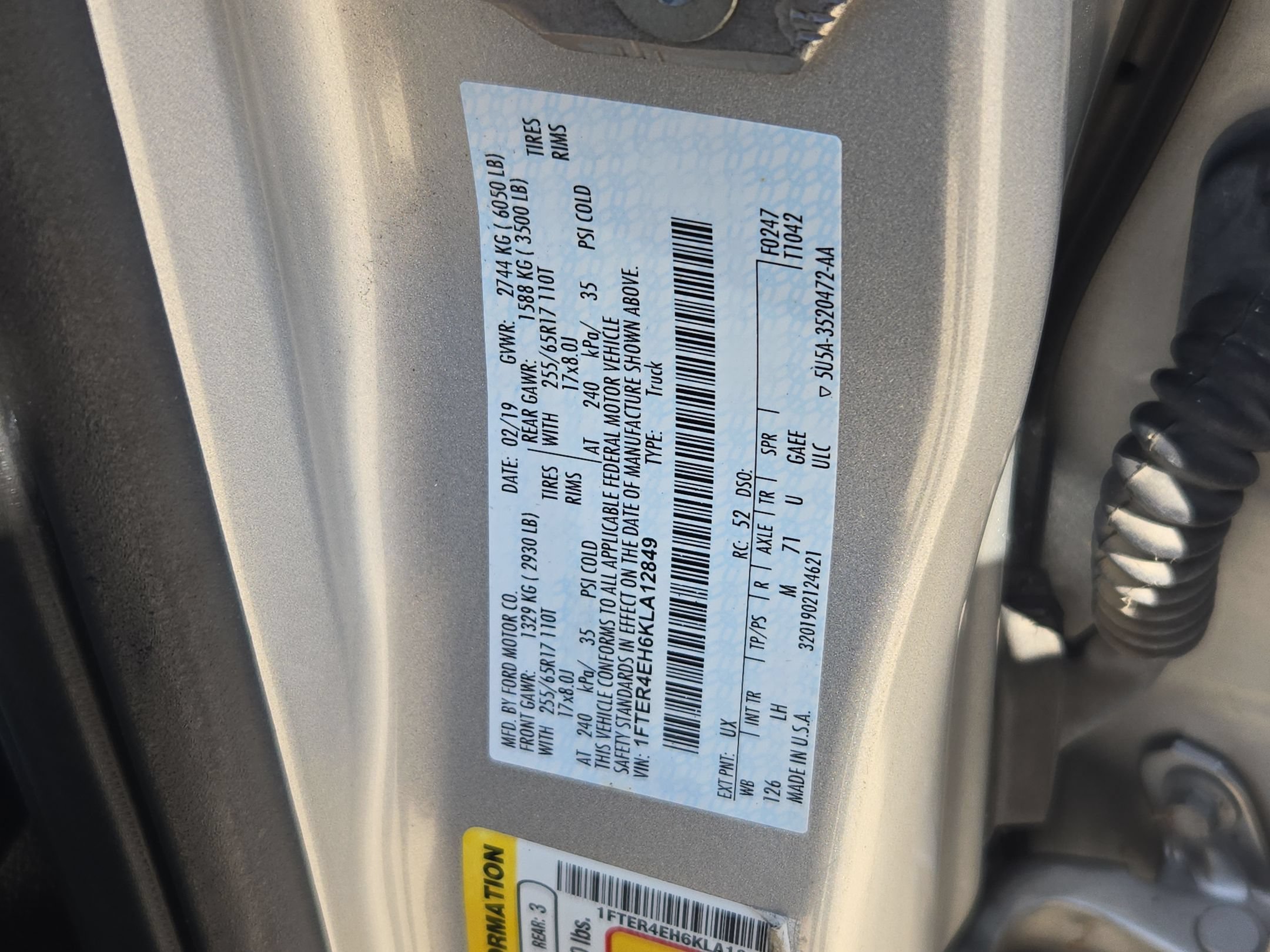 Used 2019 Ford Ranger XLT w/ Equipment Group 301A Mid RWD image 32