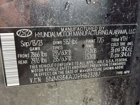 Used 2023 Hyundai Santa Fe SEL w/ Premium Package FWD image 23