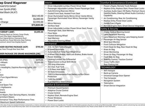 New 2026 Jeep Grand Wagoneer 4WD w/ Premium Group I image 39