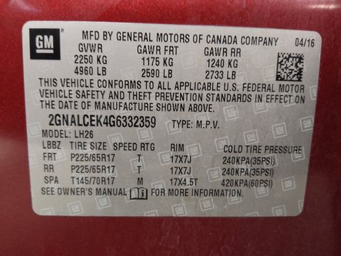 Used 2016 Chevrolet Equinox LT w/ Convenience Package FWD image 33