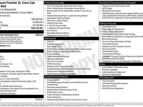 Used 2024 Nissan Frontier SL w/ Technology Package image 11