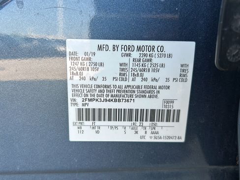 Used 2019 Ford Edge SEL w/ Equipment Group 201A FWD image 29