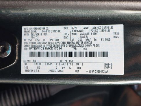 Used 2021 Ford F150 XLT w/ Equipment Group 302A High RWD image 57