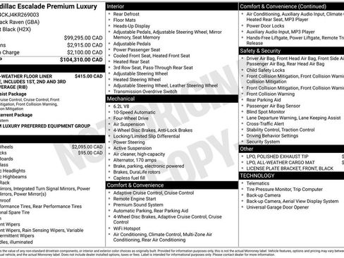 Used 2019 Cadillac Escalade Premium Luxury AWD/4WD image 37