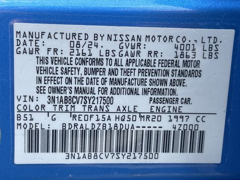 Used 2025 Nissan Sentra SV FWD image 36
