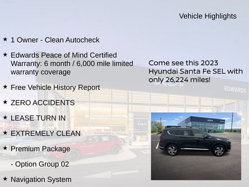 Used 2023 Hyundai Santa Fe SEL w/ Premium Package AWD/4WD image 11