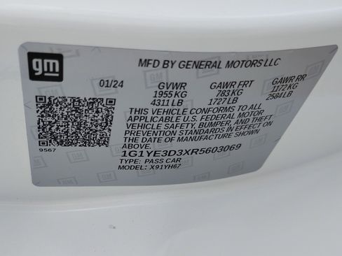 Used 2024 Chevrolet Corvette Z06 w/ Battery Protection Package image 29