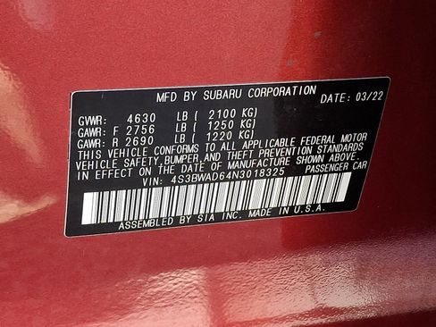 Used 2022 Subaru Legacy Premium AWD/4WD image 24