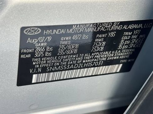 Used 2020 Hyundai Santa Fe Limited FWD image 39