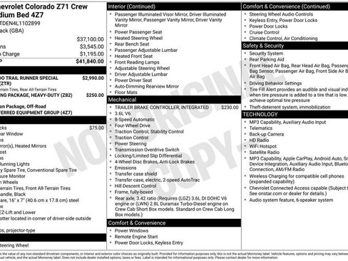 Used 2020 Chevrolet Colorado Z71 AWD/4WD image 35