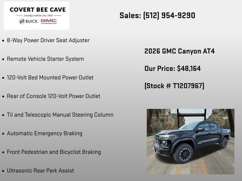 New 2026 GMC Canyon AT4 AWD/4WD image 24
