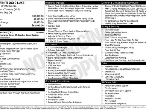 New 2026 INFINITI QX60 Luxe w/ Cargo Package image 10