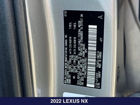 Used 2022 Lexus NX 350 AWD w/ Accessory Package 2 image 30