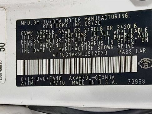 Used 2020 Toyota Camry LE FWD image 34