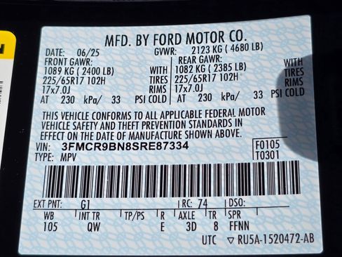 Used 2025 Ford Bronco Sport Big Bend AWD/4WD image 61