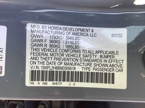 Certified 2022 Honda Civic Sport image 21