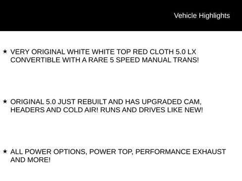 Used 1990 Ford Mustang LX RWD image 5
