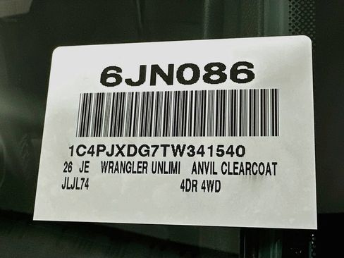 New 2026 Jeep Wrangler Unlimited Sport AWD/4WD image 17