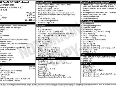 New 2026 MAZDA CX-5 Preferred AWD/4WD image 7