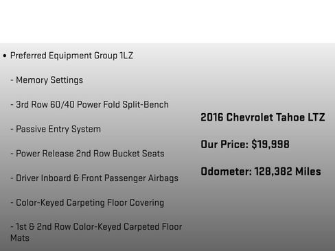 Used 2016 Chevrolet Tahoe LTZ AWD/4WD image 6