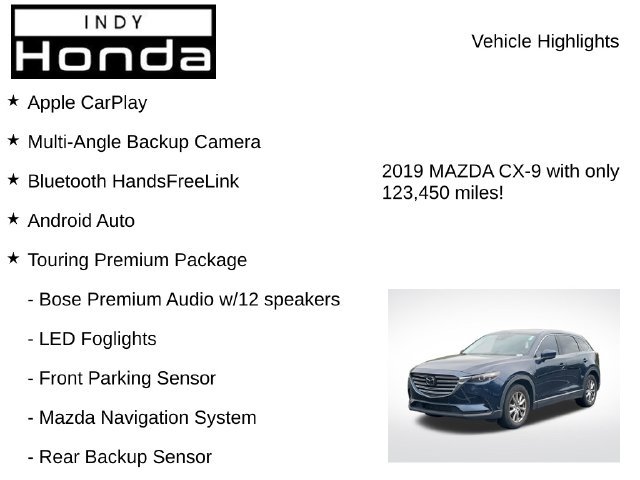 Used 2019 MAZDA CX-9 Touring w/ Touring Premium Package AWD/4WD image 7