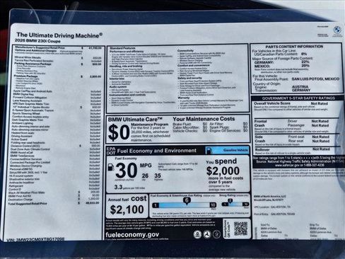 Used 2026 BMW 230i Coupe w/ Premium Package RWD image 17