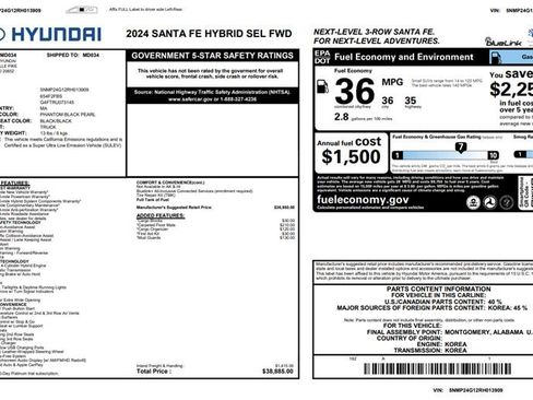 Used 2024 Hyundai Santa Fe SEL image 3