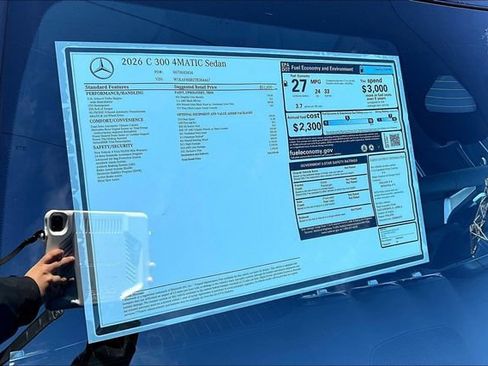 New 2026 Mercedes-Benz C 300 4MATIC Sedan image 17