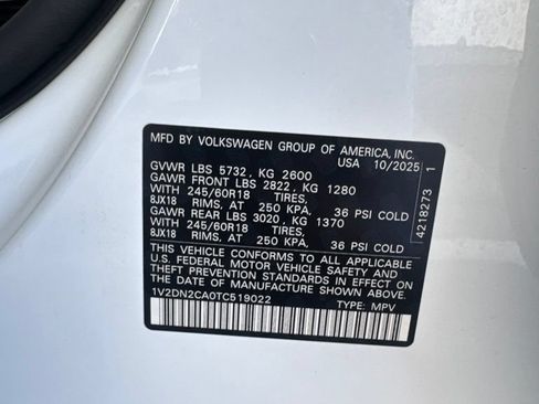 Used 2026 Volkswagen Atlas SE FWD image 8