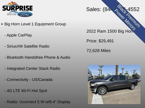 Used 2022 RAM 1500 Big Horn RWD image 21