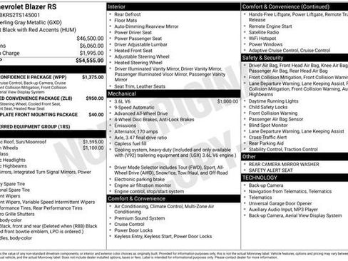 New 2026 Chevrolet Blazer RS w/ Driver Confidence II Package AWD/4WD image 4