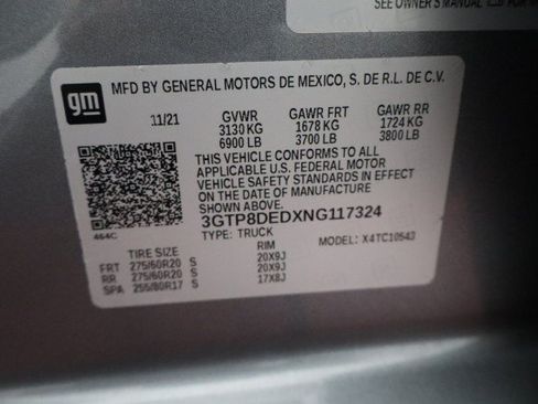Used 2022 GMC Sierra 1500 SLT w/ SLT Convenience Package RWD image 89