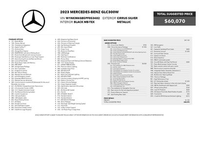 Used 2023 Mercedes-Benz GLC 300 w/ Pinnacle Trim Package