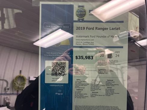 Used 2019 Ford Ranger Lariat w/ Equipment Group 501A Mid image 30