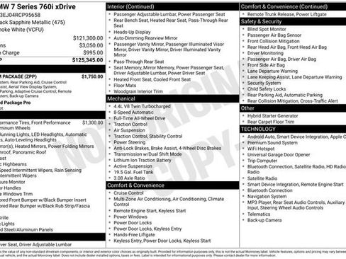 Used 2024 BMW 760i xDrive w/ Premium Package AWD/4WD image 37