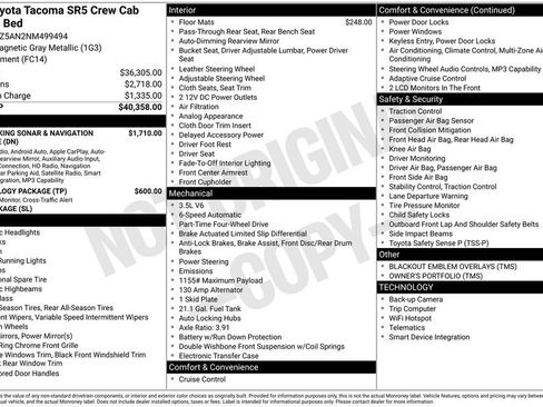 Used 2022 Toyota Tacoma SR5 AWD/4WD image 33