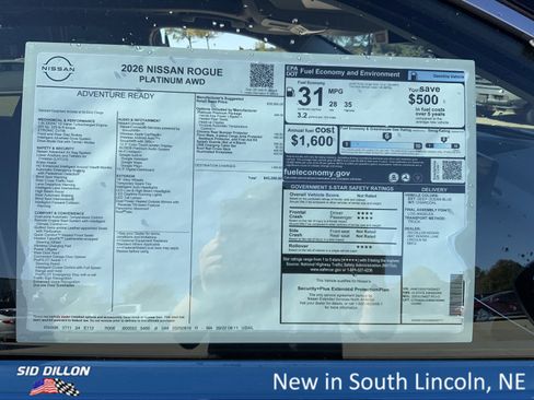New 2026 Nissan Rogue Platinum w/ Platinum Premium Package image 13