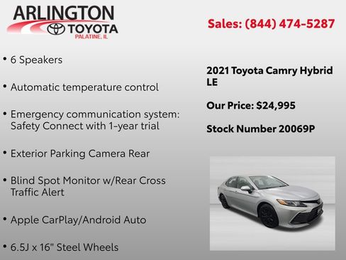 Used 2021 Toyota Camry LE FWD image 4