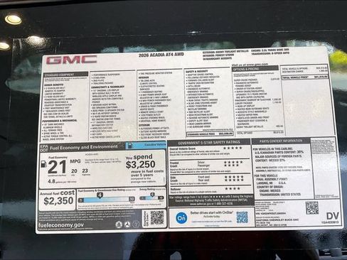 New 2026 GMC Acadia AT4 w/ Super Cruise Package AWD/4WD image 15