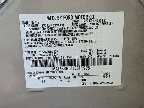 Used 2020 Ford EcoSport SE AWD/4WD image 12