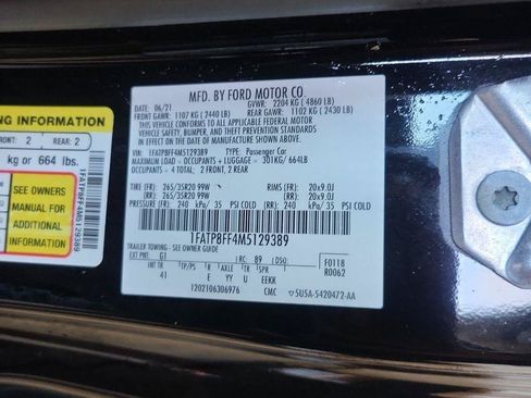 Used 2021 Ford Mustang GT Premium RWD image 24