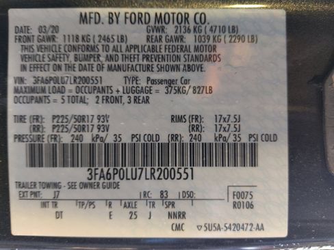 Used 2020 Ford Fusion SE FWD image 33