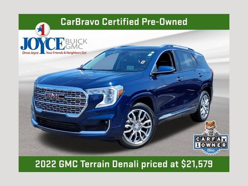 Certified 2022 GMC Terrain Denali w/ LPO, Floor Liner Package AWD/4WD image 1